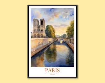 Notre Dame Cathedral Paris Print: Travel Wall Art