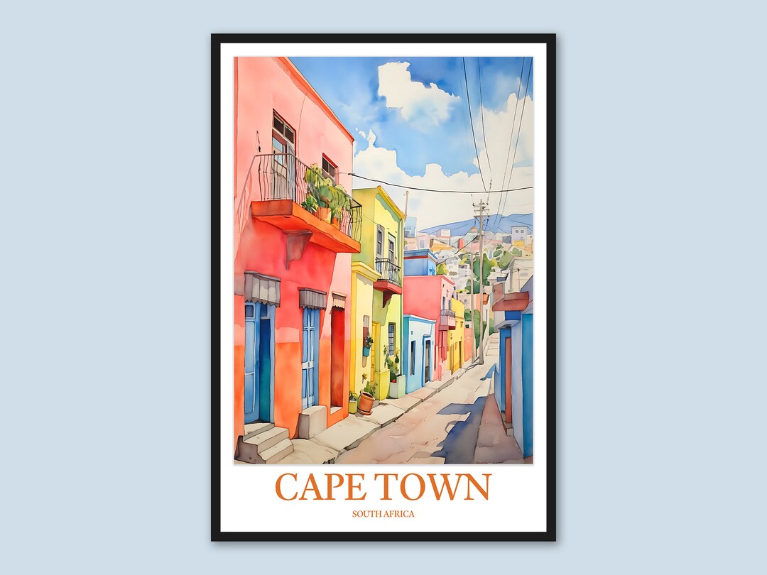 Cape Town Print Art Cape Town Wall Art Cape Town Affiche Cape Town