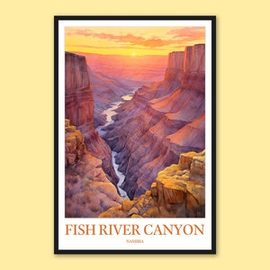 Fish River Canyon-tryck: Namibia-väggkonst
