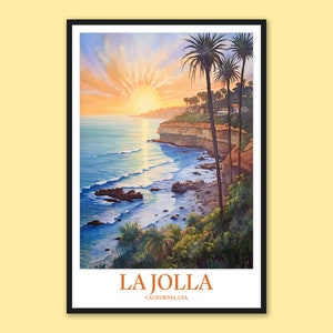 La Jolla kunst aan de muur La Jolla Print Art La Jolla Poster La Jolla Wall Decor La Jolla Travel Wall Art San Diego Art La Jolla Art La Jolla Lover