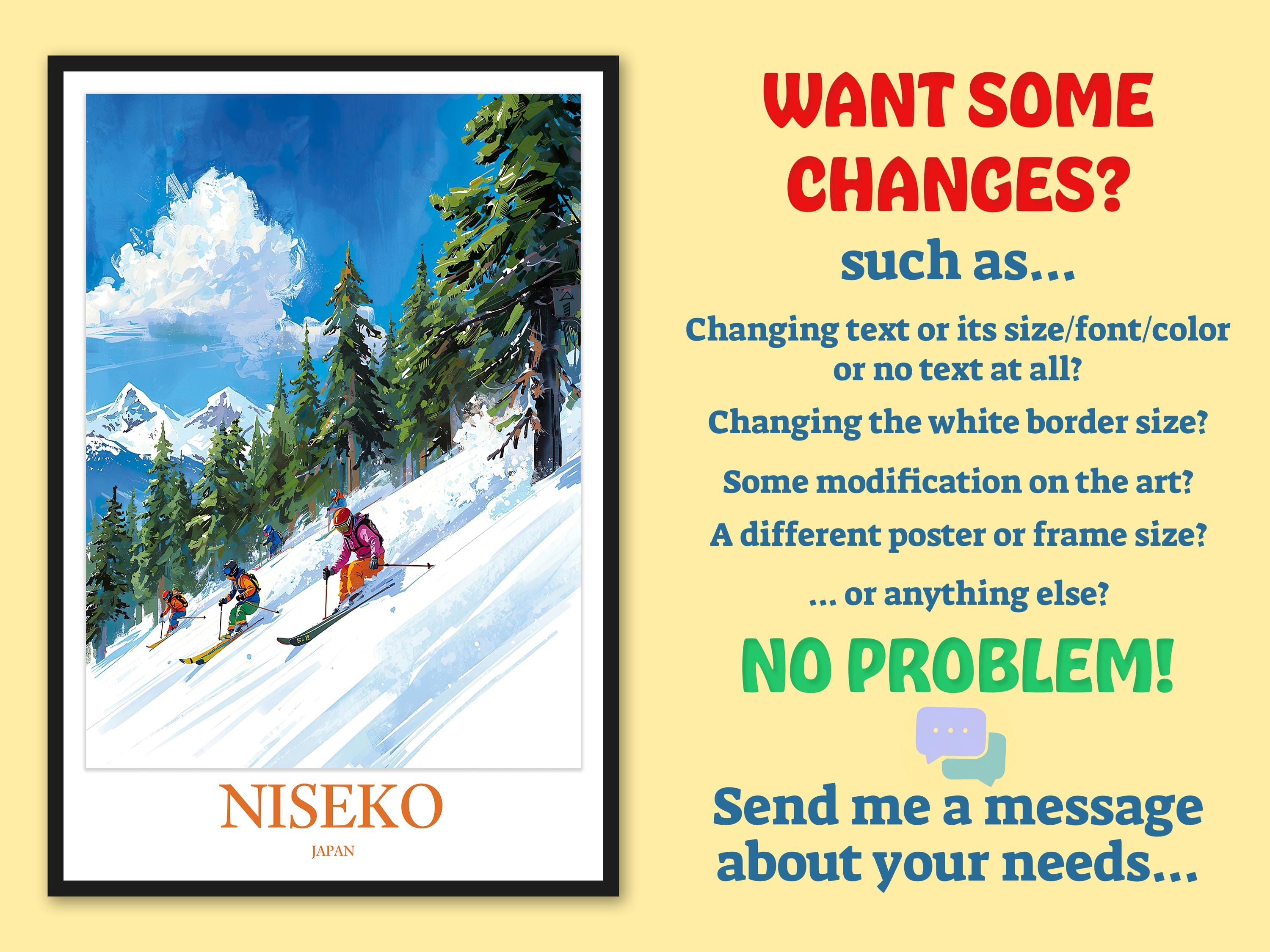Niseko Ski Poster: Mount Yotei Winter Japan Travel Art - Etsy Canada