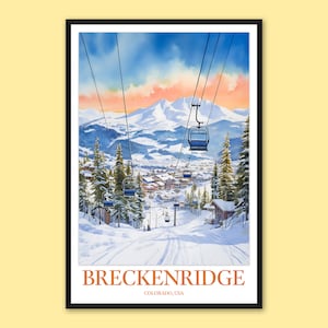 Breckenridge Colorado reisposterkunst
