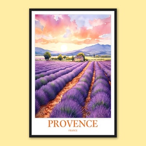 Provence Poster Provence Wall Art Provence Print Art Provence Wall Decor Provence Travel Wall Art Provence Gift Provence Lavender Poster
