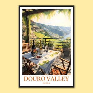 Douro Valley Vineyard Print Douro Valley Wall Art Travel Wall Art Douro Valley Poster Wall Decor Portugal Wall Art Douro Valley Gift Lover
