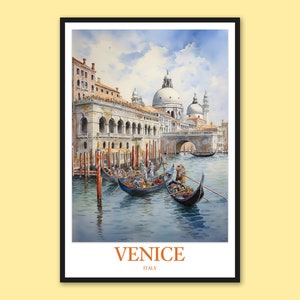Venice Travel Poster: Italy Wall Art Print