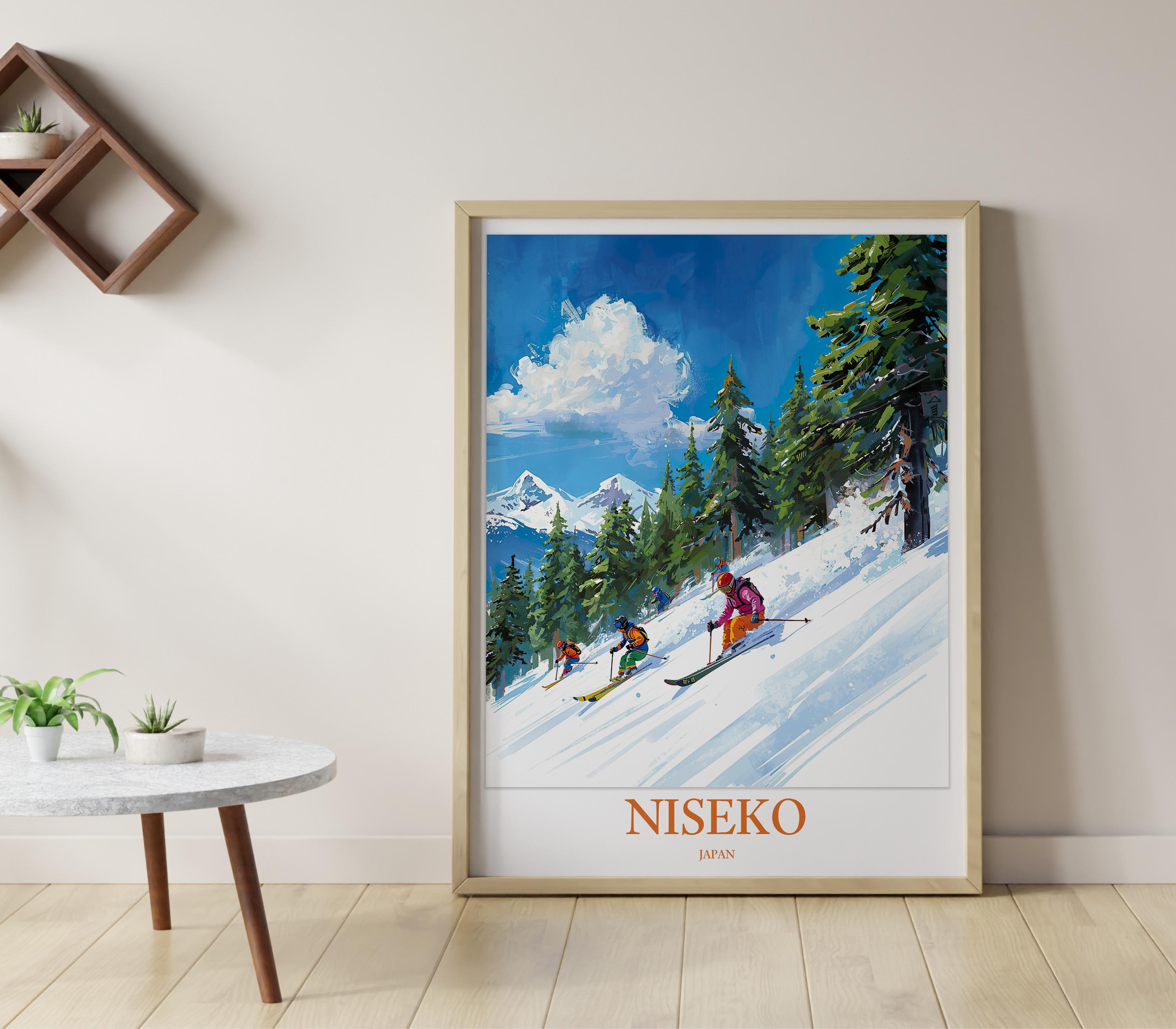 Niseko Ski Poster: Mount Yotei Winter Japan Travel Art - Etsy Canada