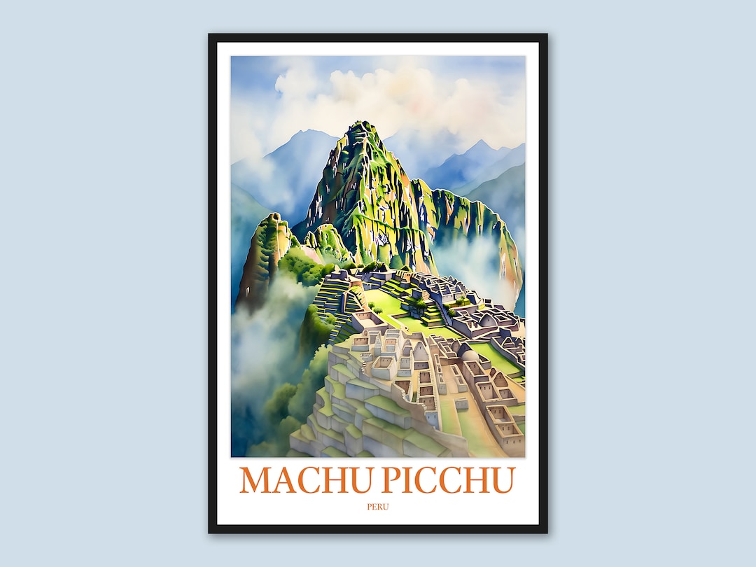 Machu Picchu Wall Art Machu Picchu Print Art Machu Picchu - Etsy
