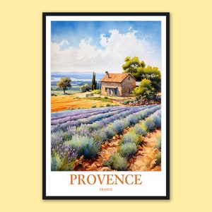 Provence Wall Art Provence Poster Provence Print Art Provence Wall Decor Provence Travel Wall Art Provence Gift Provence Lavender Poster