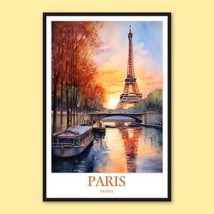 Paris Poster Paris Travel Wall Art Eiffel Paris Print Art Paris Wall Art Paris Wall Decor France Wall Art Paris Gift Paris Art Paris Lover