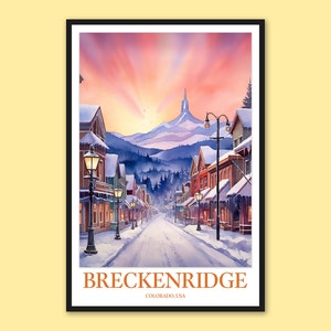 Breckenridge Colorado Art Print: wanddecoratie reisposter