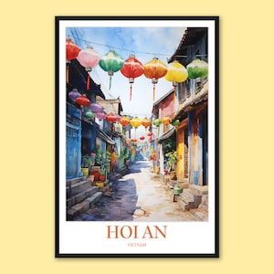 Hoi An Lantern Festival Print: Vietnam Travel Poster
