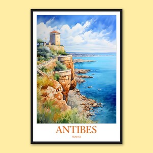 Antibes Wall Art Antibes Poster Antibes Print Antibes Wall Decor Antibes Travel Wall Art France Mediterranean Sea Wall Art Gift Art Lover