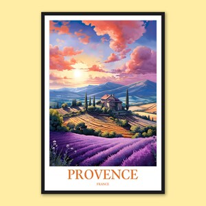 Provence Poster Provence Print Art Provence Wall Art Provence Wall Decor Provence Travel Wall Art Provence Gift Provence Lavender Poster