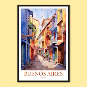 Buenos Aires La Boca Print: Argentina Travel Wall Art