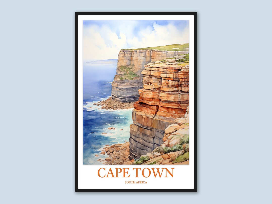 Cape Town Travel Wall Art Cape Town Wall Art Cape Town Print Etsy