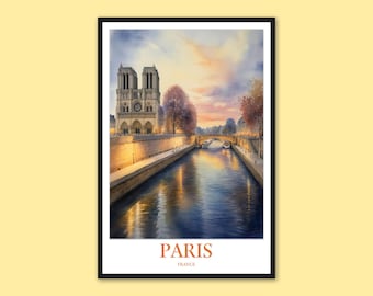 Notre Dame Cathedral Paris Print: Travel Wall Art