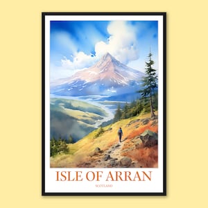Isle of Arran Travel Poster: Scotland Wall Art