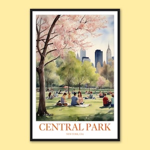 Central Park Print: New York City Travel Poster