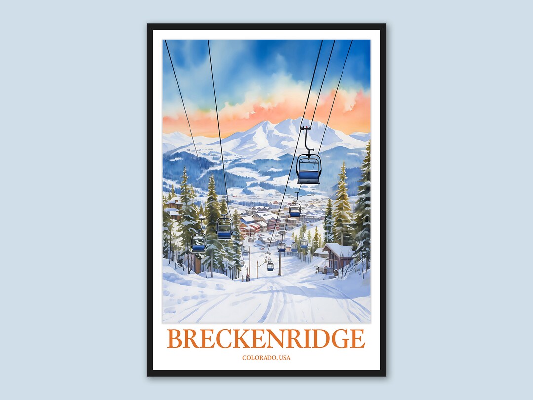 Breckenridge Print Art Breckenridge Poster Breckenridge Wall Art
