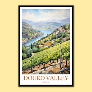Douro Valley Vineyard Print Douro Valley Wall Art Travel Wall Art Douro Valley Poster Wall Decor Portugal Wall Art Douro Valley Gift Lover