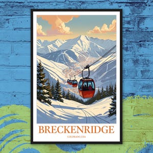 Breckenridge Wall Decor Breckenridge Wall Art Breckenridge Print Art Breckenridge Poster Colorado Art Breckenridge Gift Breckenridge Skiing
