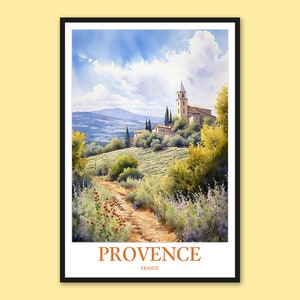 Provence Poster Provence Wall Art Provence Print Art Provence Wall Decor Provence Travel Wall Art Provence Gift Provence Lavender Poster