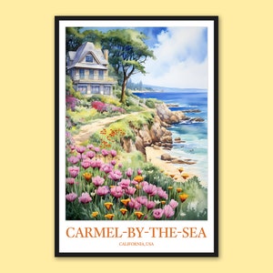Carmel-by-the-Sea Poster: California Travel Art Print