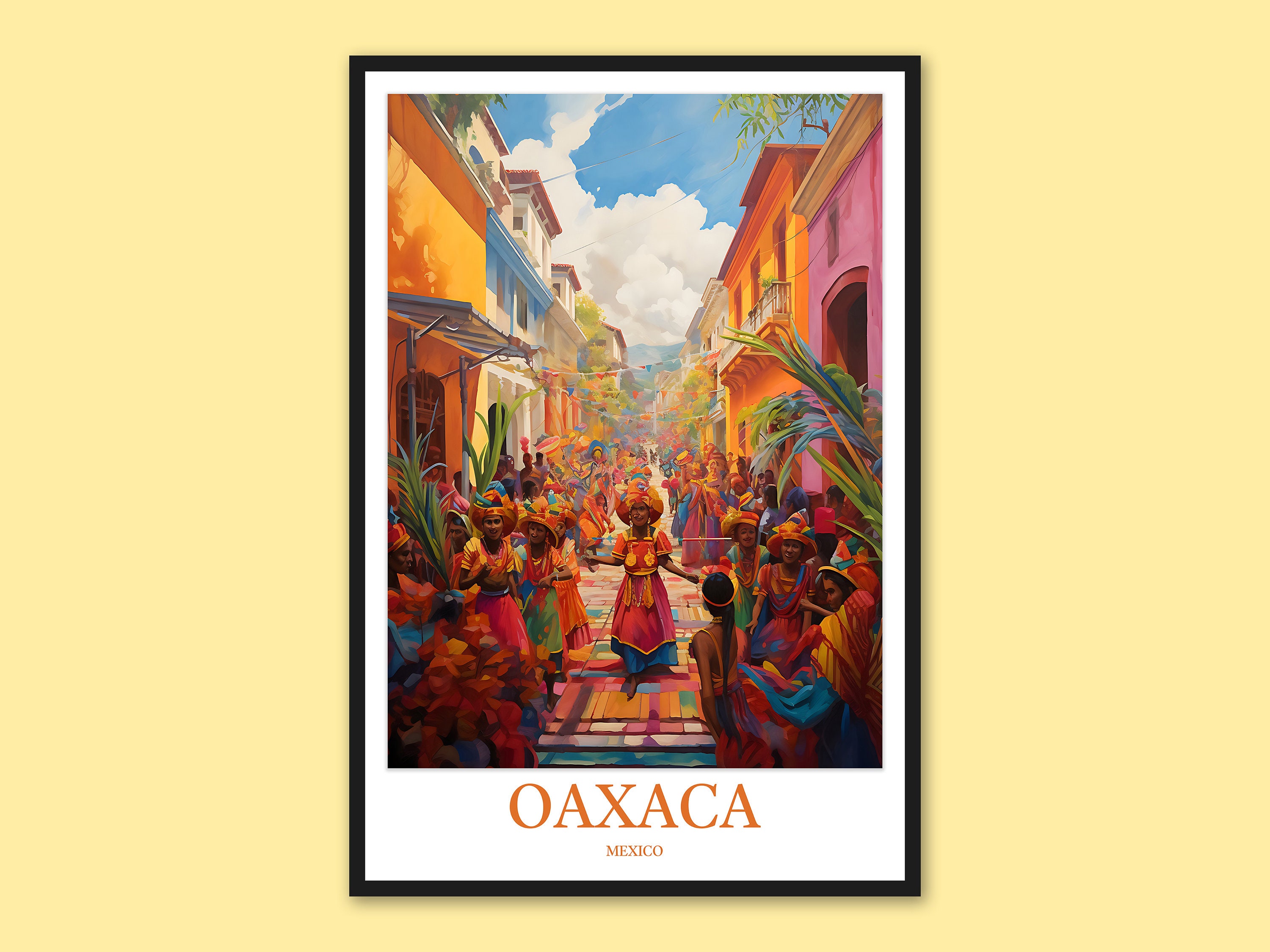アート・デザイン・音楽 Oaxaca Oaxaca Travel Print: Watercolor Mexico Wall Art - Etsy