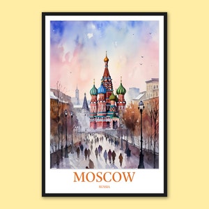 Moscow Print Art Moscow Wall Art Moscow Poster Moscow Wall Decor Moscow Travel Wall Art Russia Wall Art Moscow Gift Moscow Art Moscow Lover