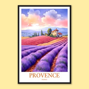 Provence Poster Provence Wall Art Provence Print Art Provence Wall Decor Provence Travel Wall Art Provence Gift Provence Lavender Poster