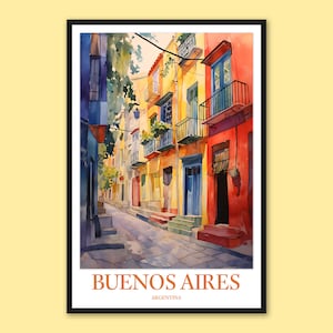 Buenos Aires Travel Print: La Boca, Argentina Wall Art