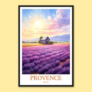 Provence Wall Art Provence Print Art Provence Poster Provence Wall Decor Provence Travel Wall Art Provence Gift Provence Lavender Poster