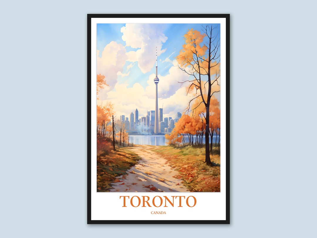 Toronto Wall Decor Toronto Travel Wall Art Toronto Print Art Etsy