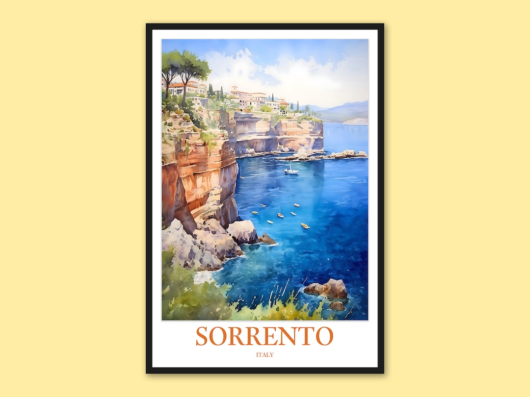 Sorrento Print Sorrento Poster Sorrento Wall Art Sorrento Decor Sorrento Travel Wall Art Italy ...