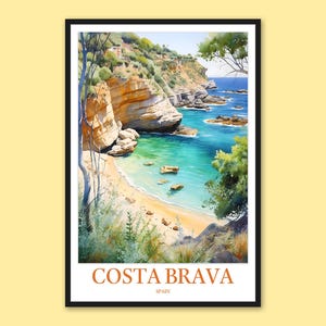 Costa Brava Travel Poster: Spain Wall Art