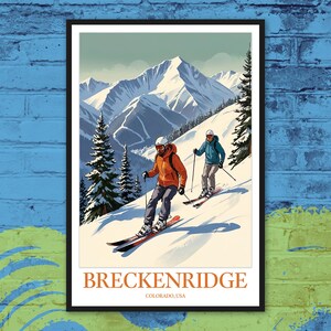 Breckenridge Print Art Breckenridge Wall Art Breckenridge Poster Breckenridge Wall Decor Colorado Art Breckenridge Gift Breckenridge Skiing