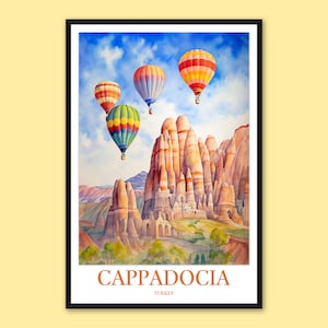 Cappadocia Poster Cappadocia Wall Art Cappadocia Print Art Cappadocia Wall Decor Cappadocia Travel Wall Art Turkey Wall Art Cappadocia Lover