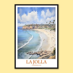 La Jolla Print Art La Jolla Poster La Jolla Wall Art La Jolla Wall Decor La Jolla Travel Wall Art San Diego Art La Jolla Art La Jolla Cove