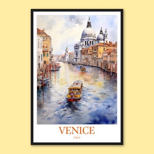 Venice Travel Poster: Italy Wall Art, Venice Lover Gift