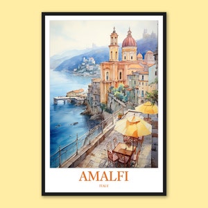 Amalfi Print Art Amalfi Wall Art Amalfi Poster Amalfi Wall Decor Amalfi Travel Wall Art Italy Wall Art Amalfi Gift Amalfi Art Amalfi Lover