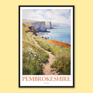 Pembrokeshire Coast Print: Wales Travel Wall Art