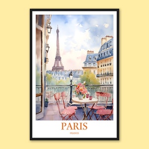 Paris Travel Wall Art Eiffel Paris Poster Paris Print Art Paris Wall Art Paris Wall Decor France Wall Art Paris Gift Paris Art Paris Lover