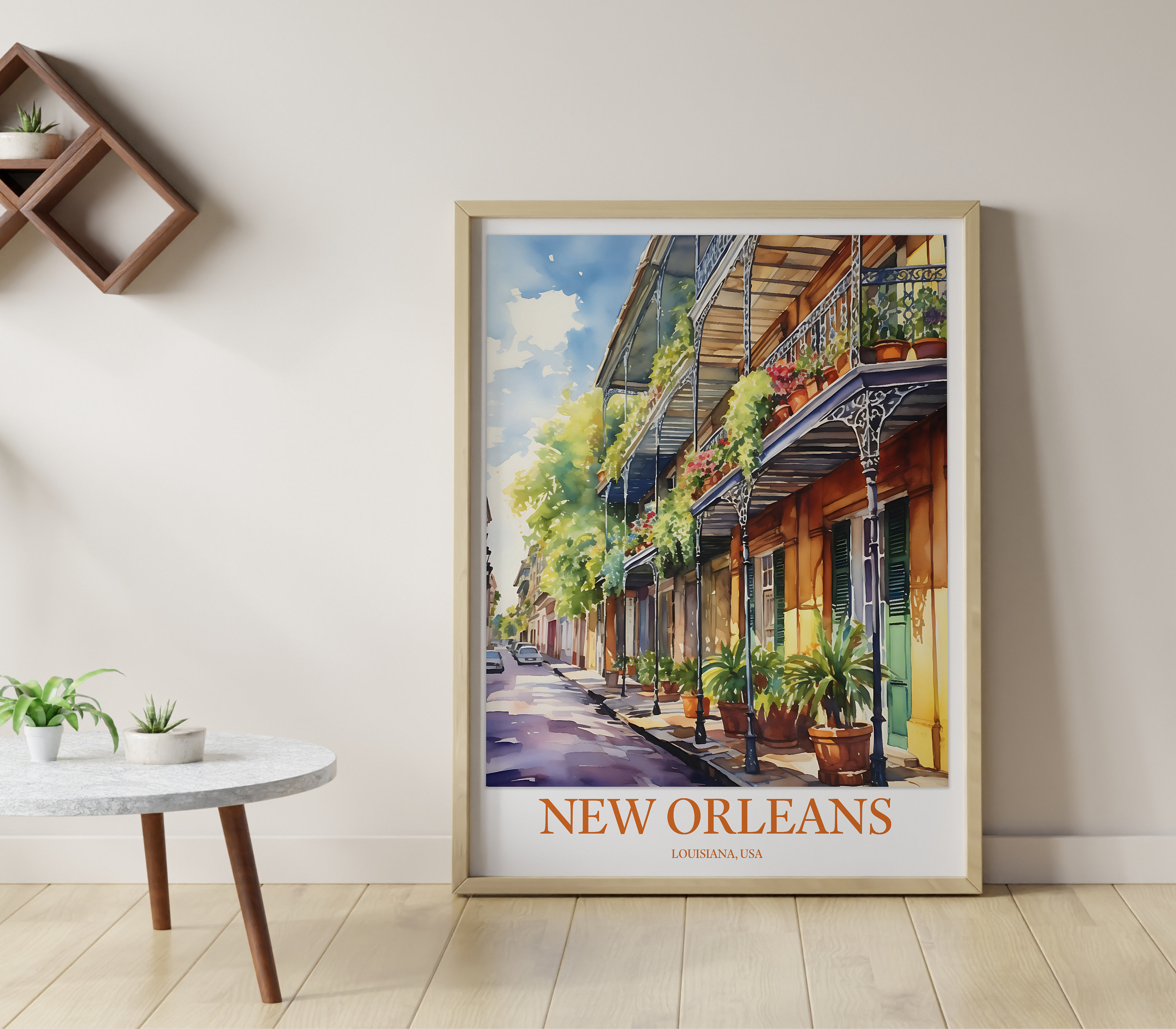 New Orleans Print Art New Orleans Poster New Orleans Wall Art French
