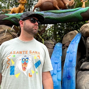 Rafiki Tee, lion king tee, asante sana squash banana, Rafiki, animal kingdom tee, the lion king, Dis tee, family matching tees, retro tee