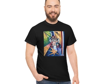 Evil Uncle Sam Unisex Heavy Cotton Tee