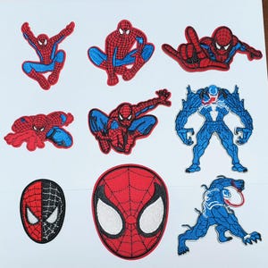 Spiderman and Venom Iron On Sew On Patch Badge