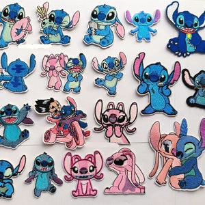 New Lilo and Stitch 2024 New Patches Badges Iron On Sew On image 1