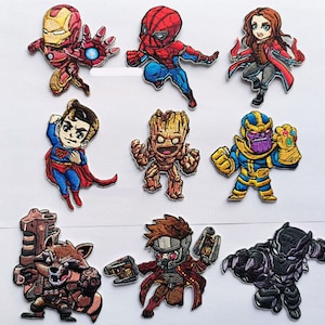 New 2025 High Quality Avengers Star Lord Rocket Guardians of Galaxy Patch Iron On