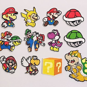 Super Mario Bros 2024 Patches Abzeichen Aufnäher zum aufnähen