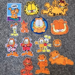 Garfield Cat ODIE Iron On Sew On Badge Patch